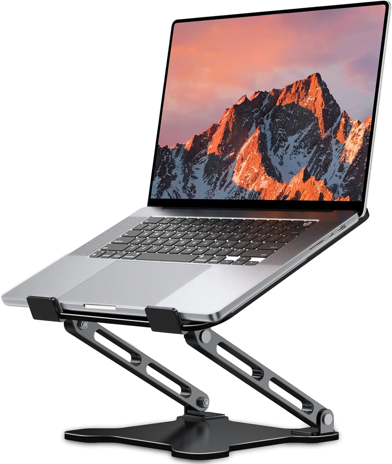 Foldable Metal Laptop Stand with Airflow Cut-Outs