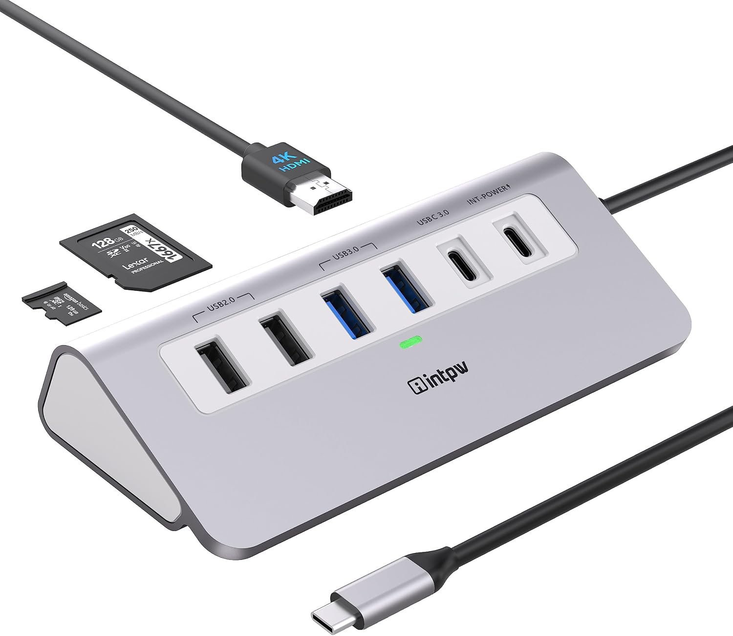 USB-C Multiport Hub with 4K 60Hz HDMI and 100W Power Delivery