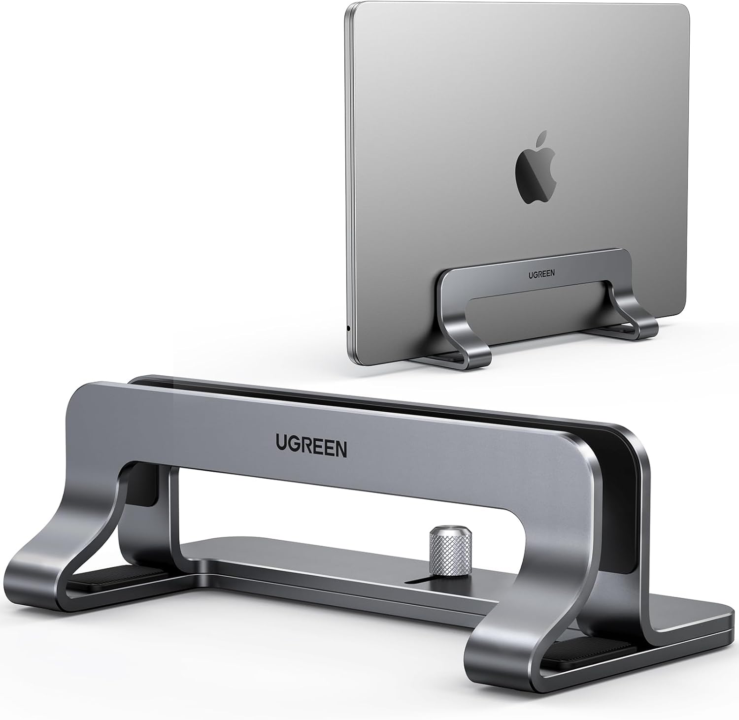 Vertical Laptop Stand — Aluminium Holder for Closed Laptops